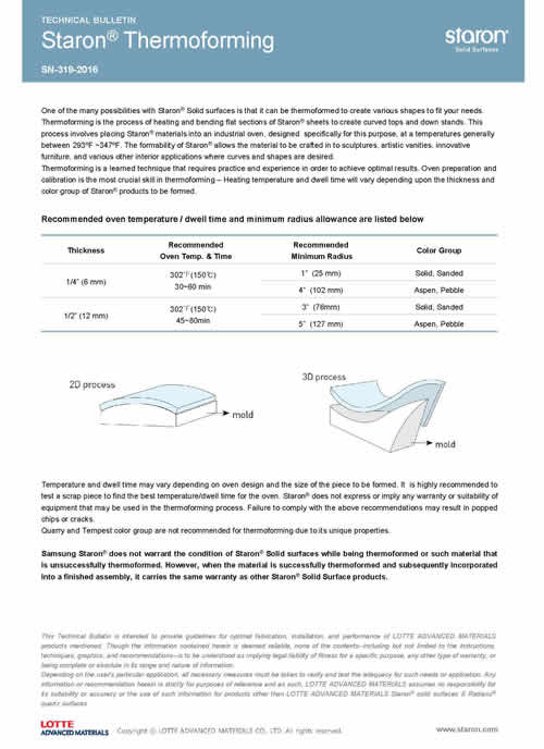 Staron Thermoforming