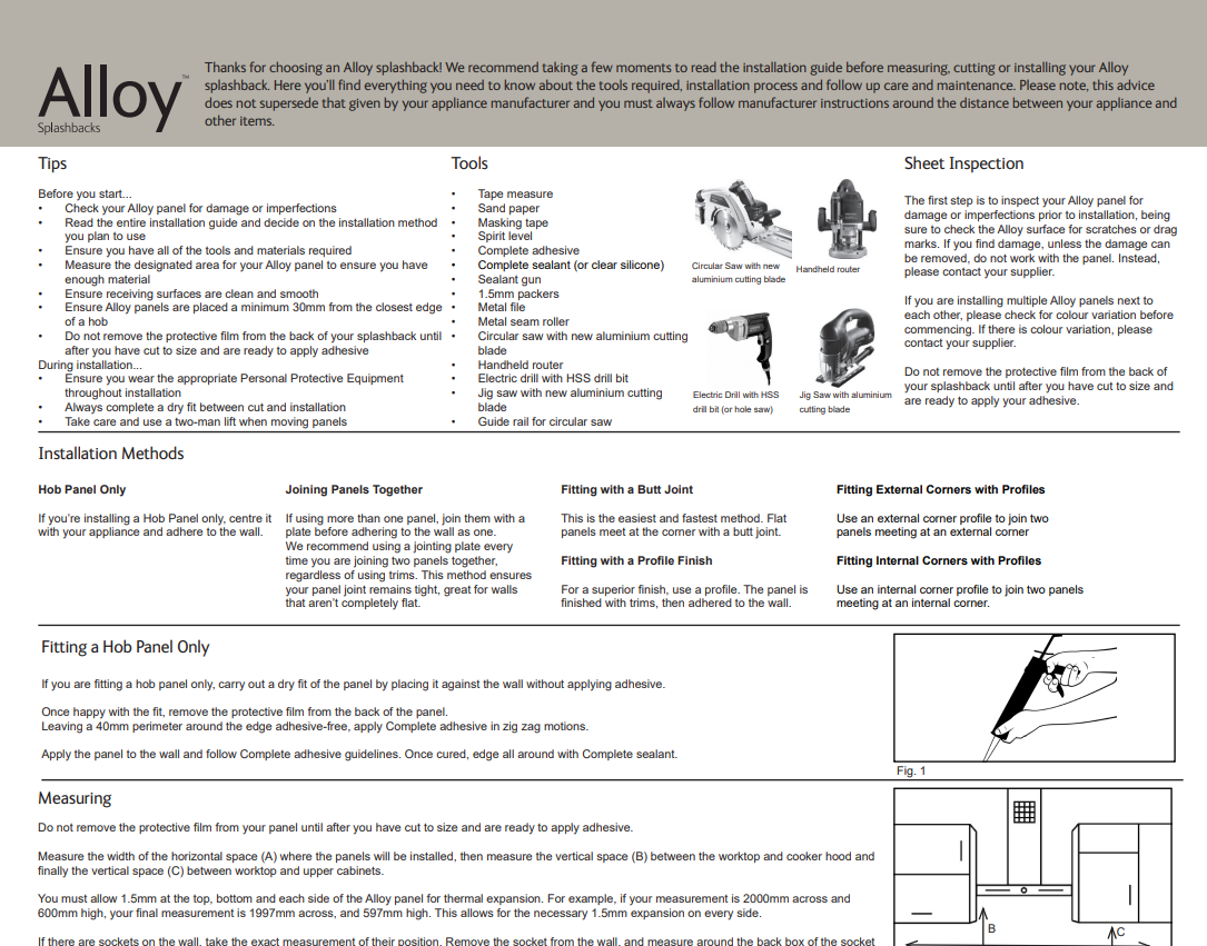 Alloy/Fusion Installation Guide