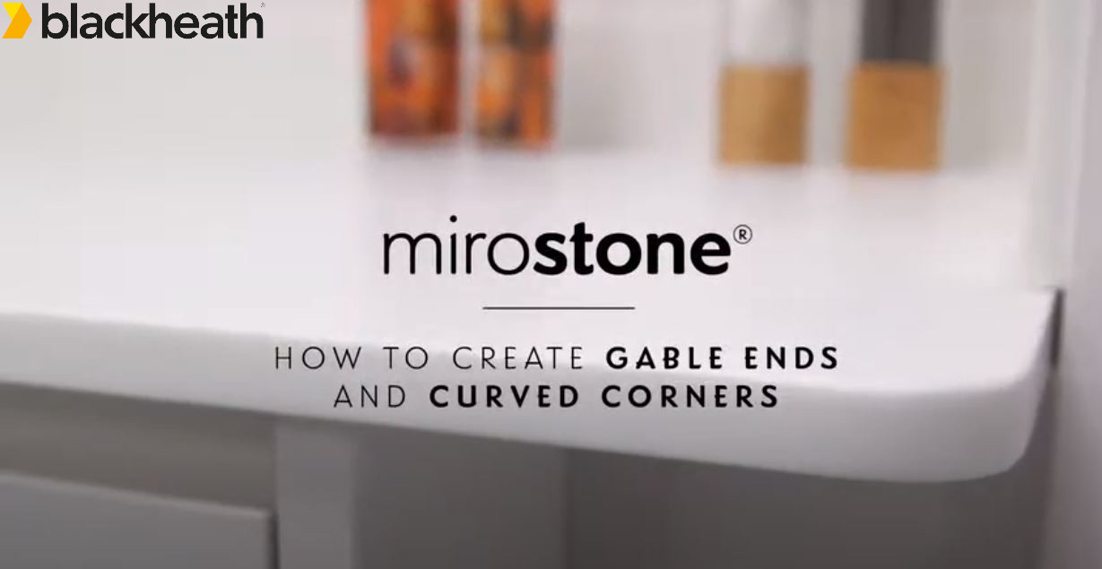 Mirostone Solid Surface: Gable ends and curved corners