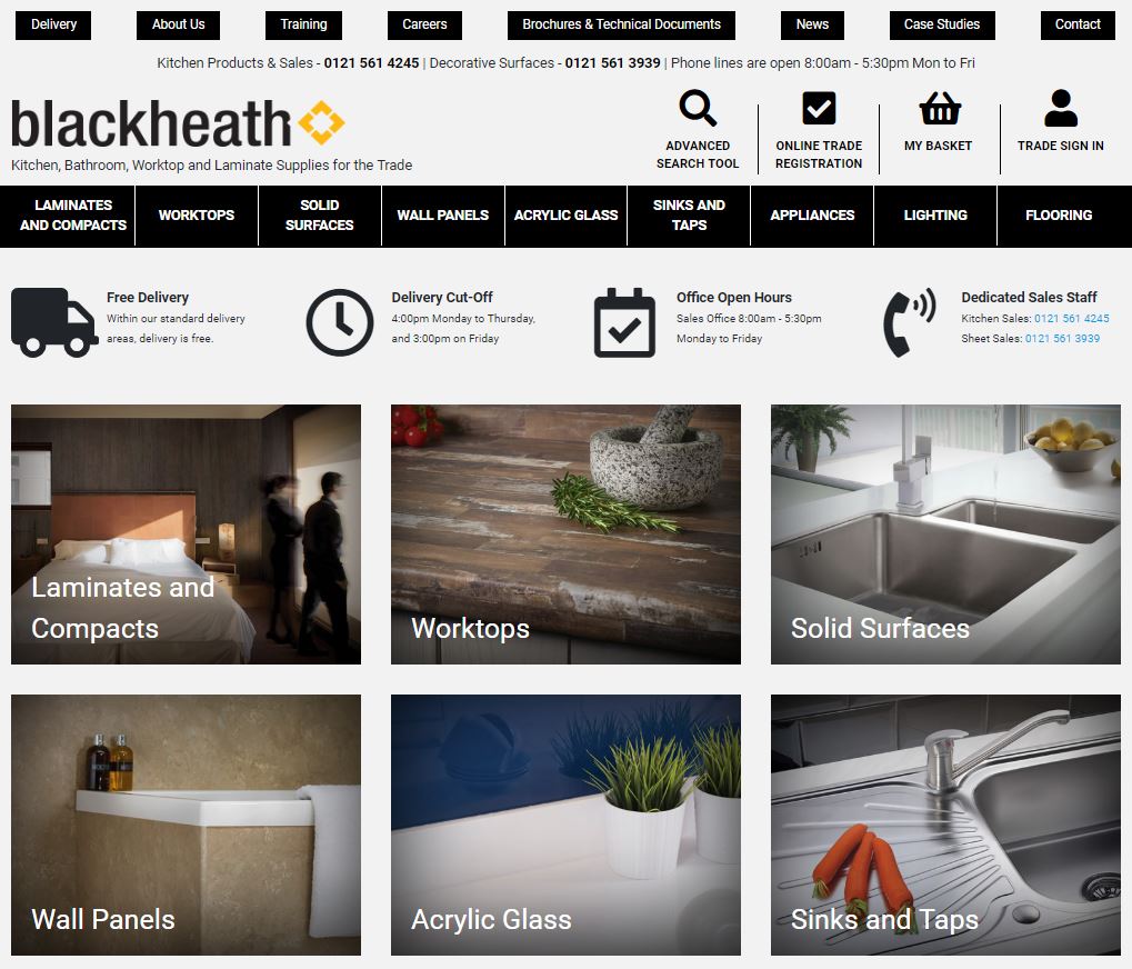 Blackheath Products new website is live!