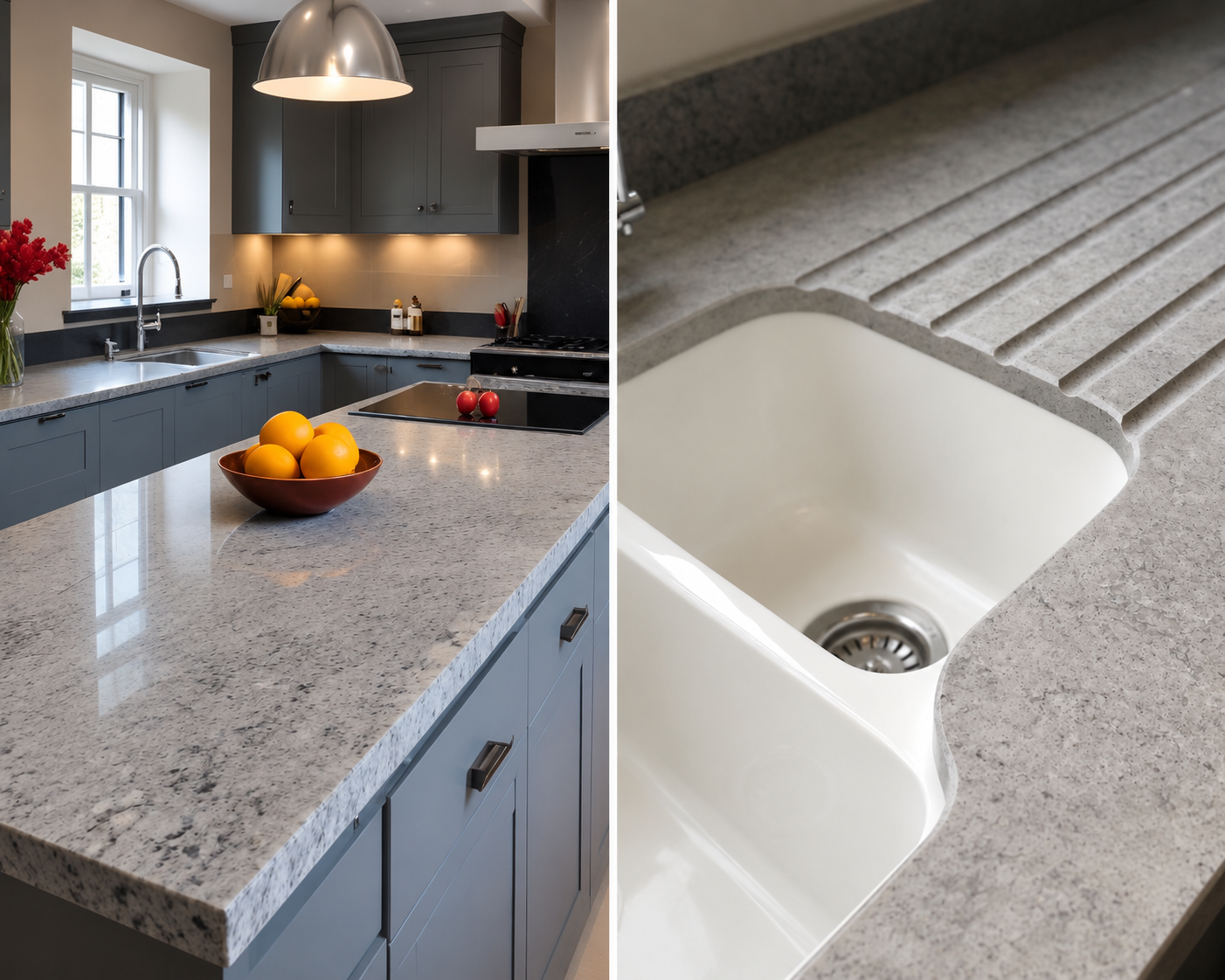 Solid surface vs Granite: which material comes out on top? 