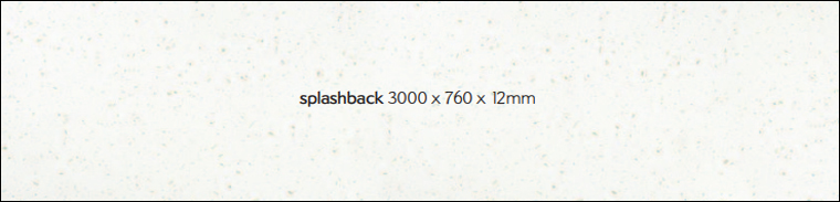 Splashback - 3000 x 760 x 12mm