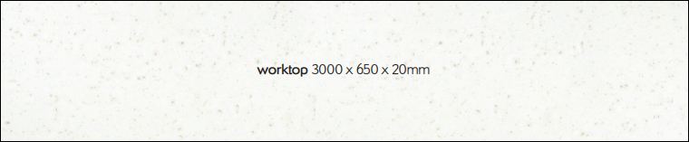 Worktop - 3000 x 650 x 20mm